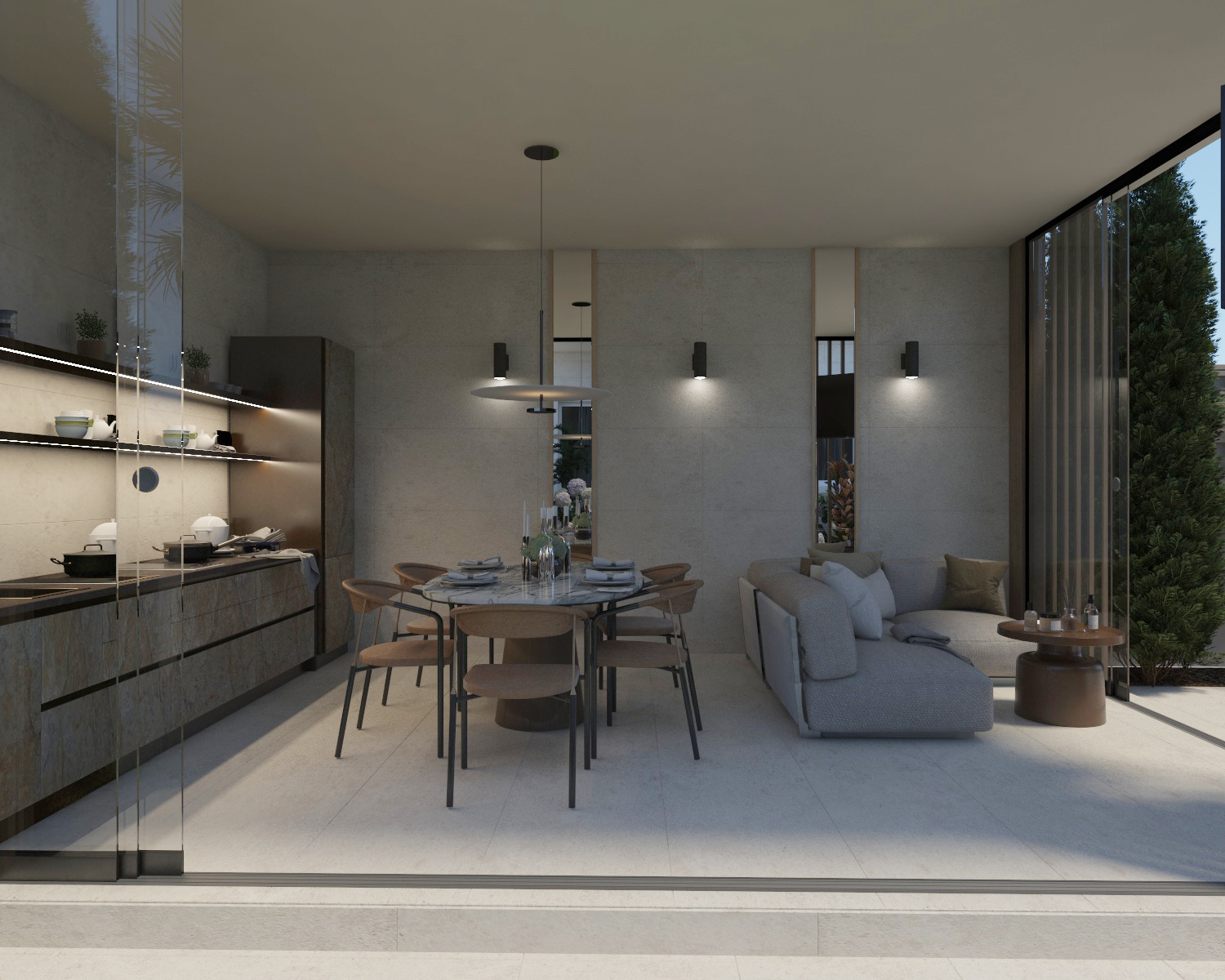 Summer kitchen in a private house, 40 sq.m.-1