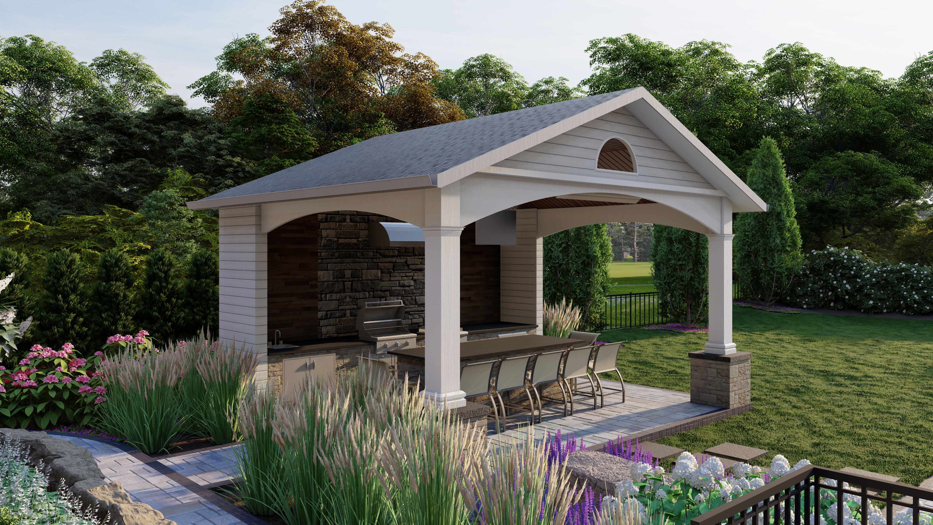 Pine Residence Landscape Visualization - Update-9