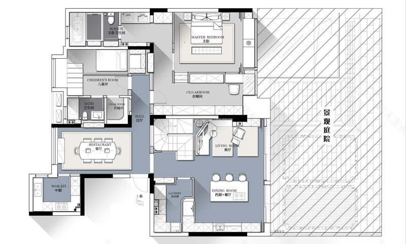 麻吉家装定制 · 多层复式光影空间-7