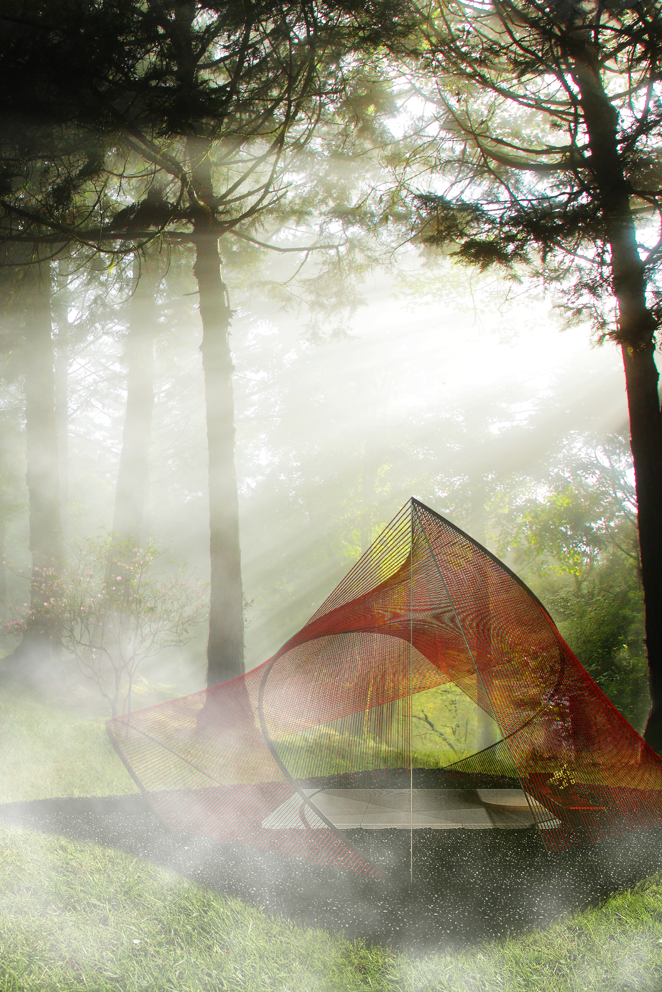 创新茶室 · 红纤维诠释传统日式茶文化-29