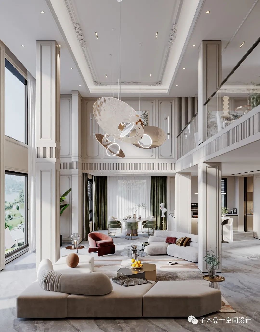 抚顺万科法式浪漫空间丨中国抚顺丨子木殳十空间设计-25