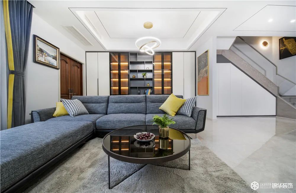 200㎡现代简约别墅丨锦华装饰-18