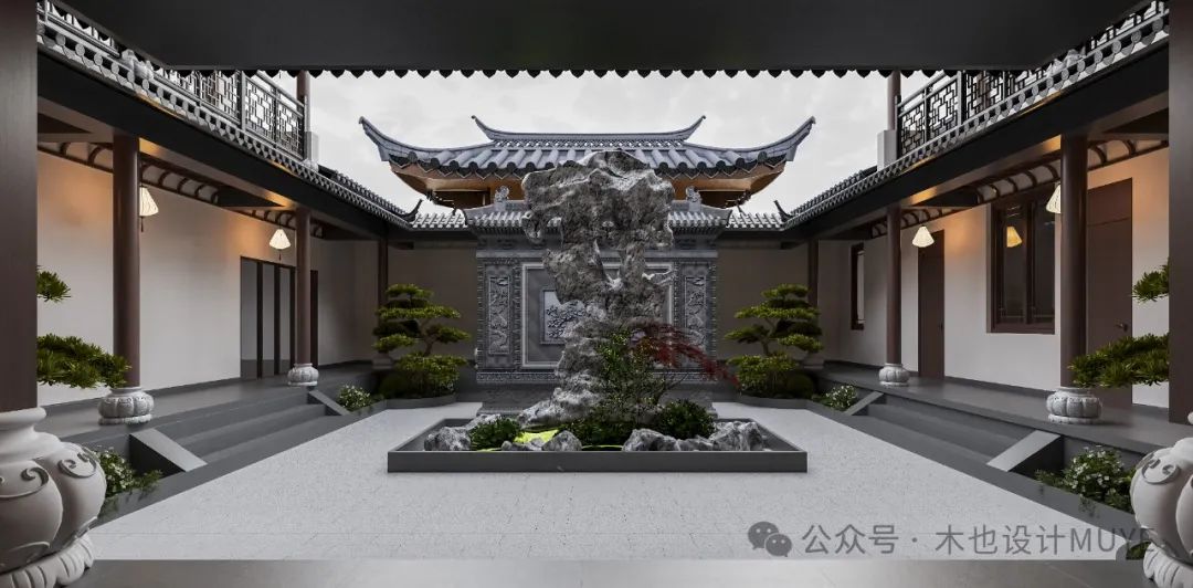 1500m²新邵别墅·传世新中合院丨木也建设 | MUYE DESIGN-9