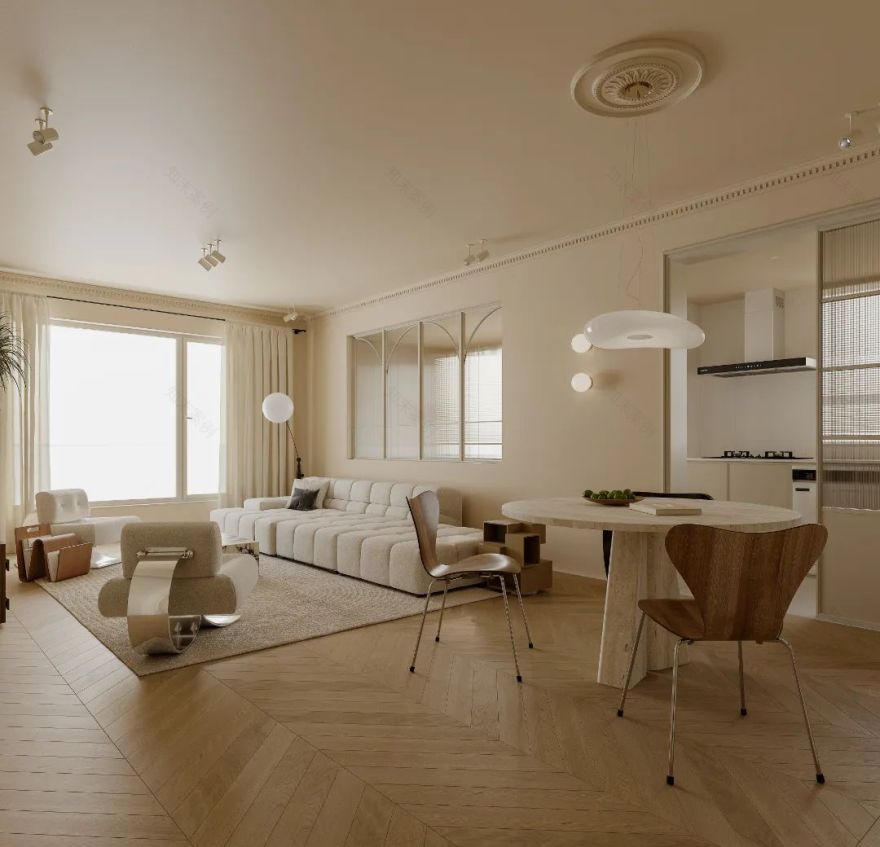 新案 | 170㎡轻法式复古婚房设计 • 通州玉兰湾-21