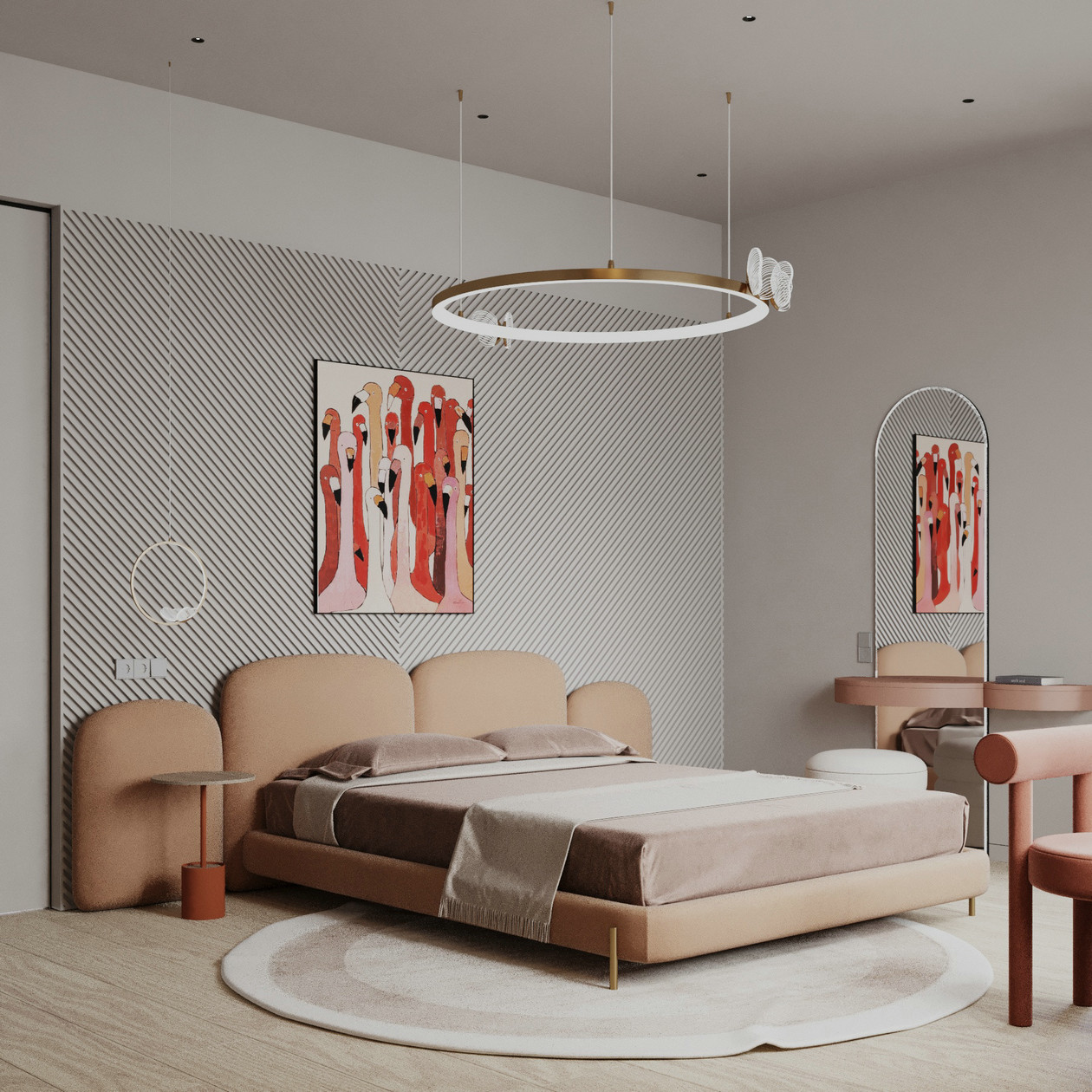 214㎡大平米住宅设计 超有设计感！-18