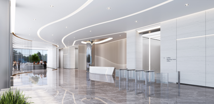 卓然靖江办公总部丨中国江苏丨中建八局装饰公司设计研究院-12