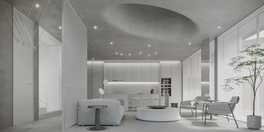 东莞碧桂园简约质感空间设计-40