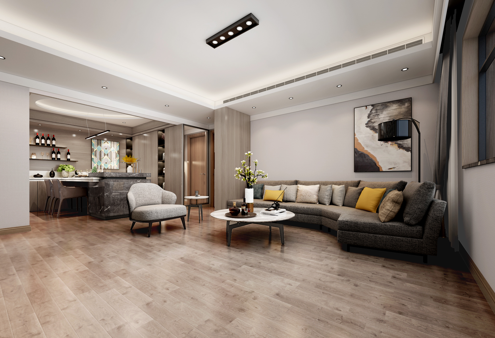 恒兴嘉苑 120 平米新中式家居设计,自然温馨又不失精致-8