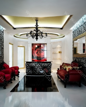 Атриком设计的艺术装饰风格美容院室内项目丨俄罗斯莫斯科