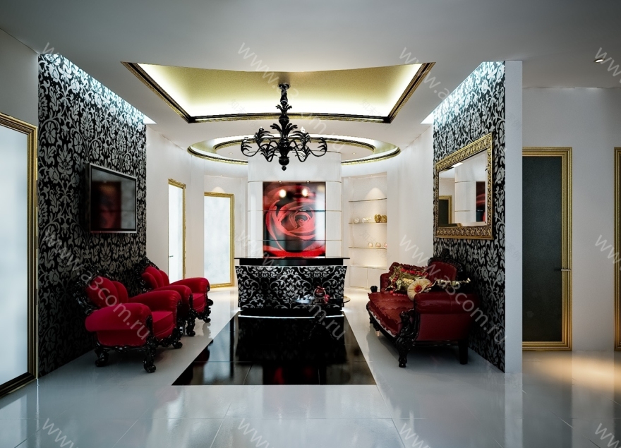 Атриком设计的艺术装饰风格美容院室内项目丨俄罗斯莫斯科-0