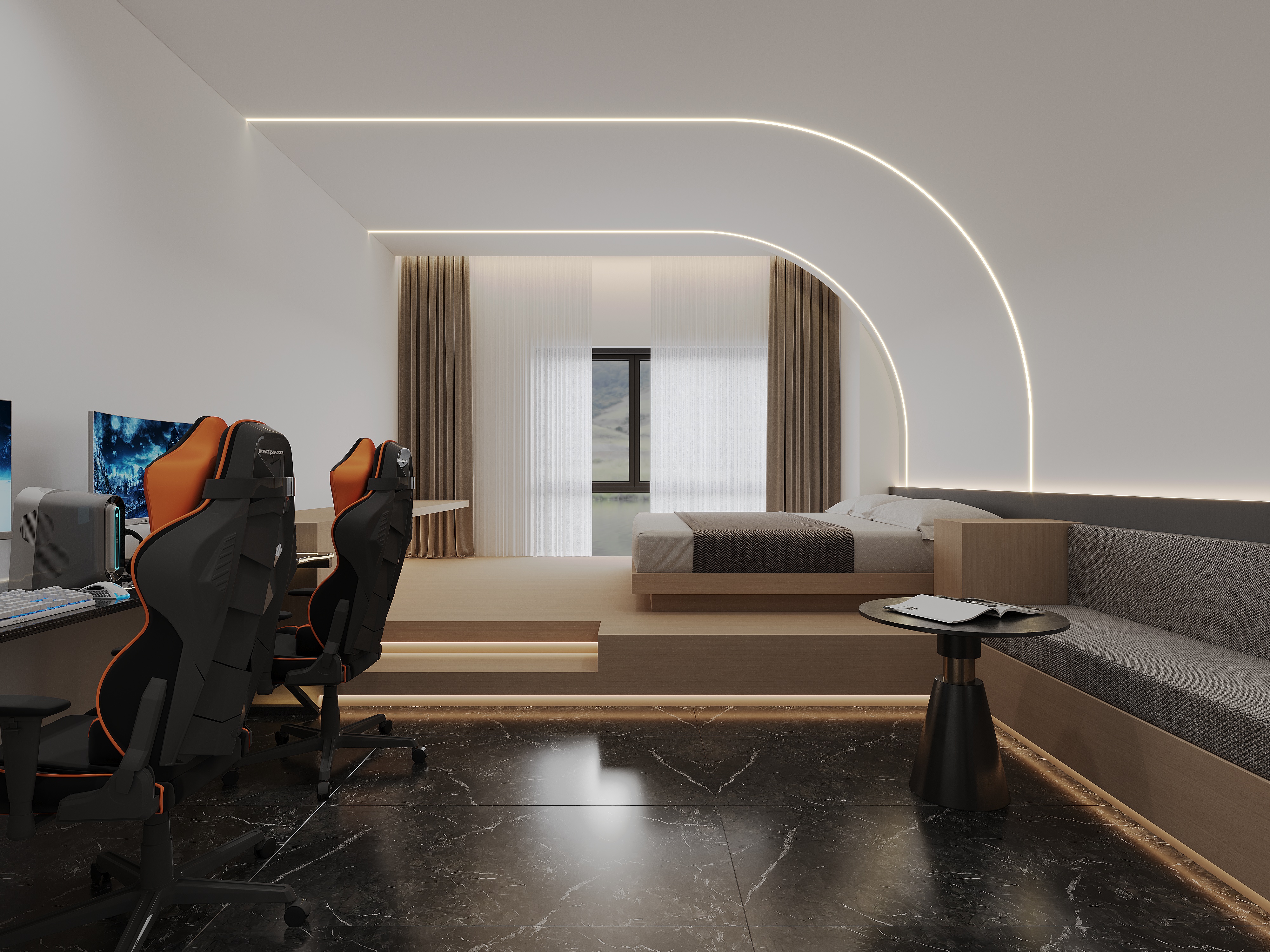 电竞酒店方案渲染-8