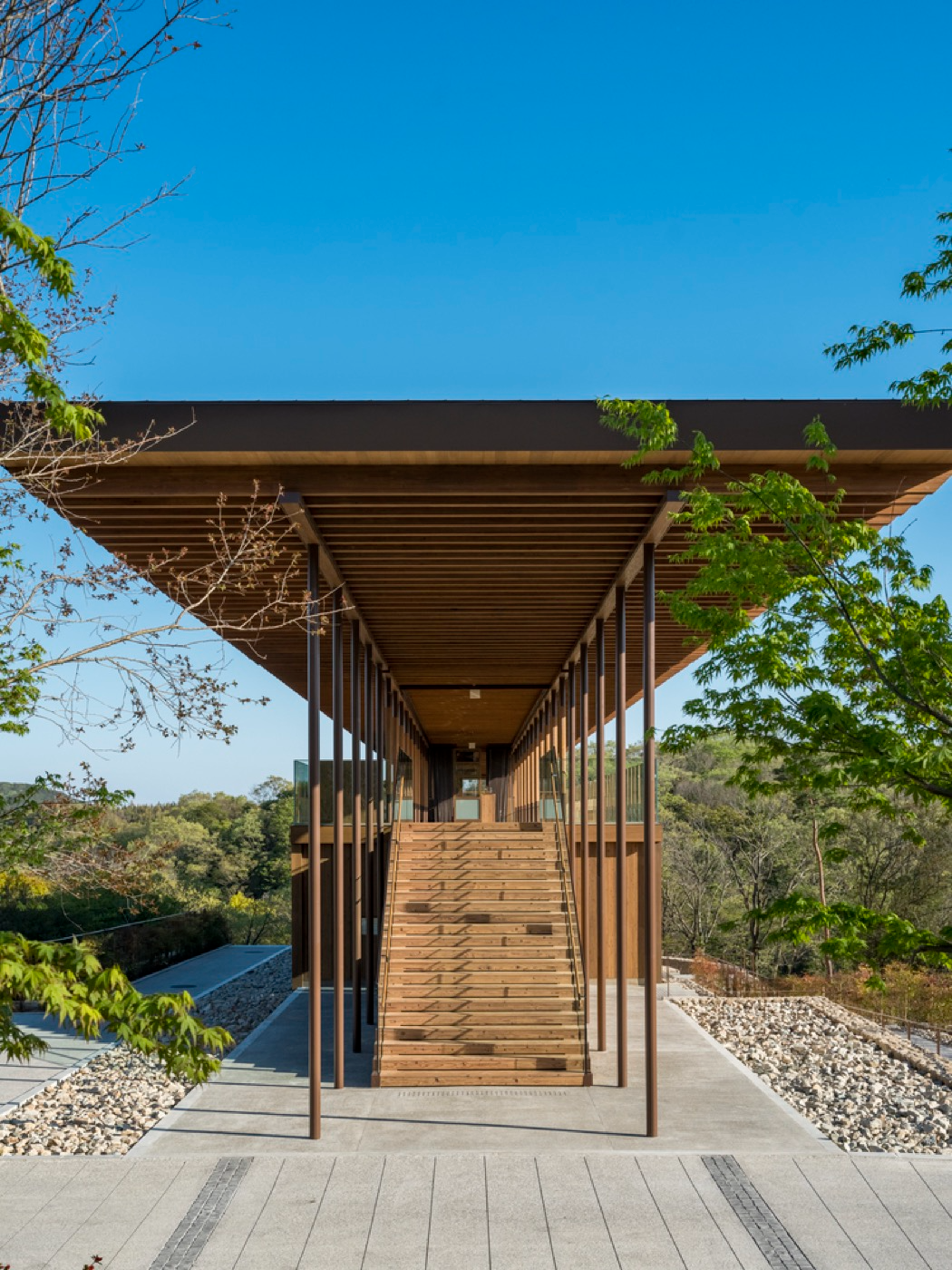 禅意空间 · 坂茂悬浮森林木结构禅修场丨日本兵库-37
