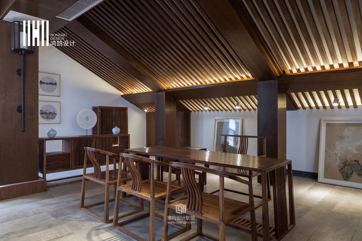 鸿鹄设计：◤吕城◢【丹阳】300㎡新中式-22