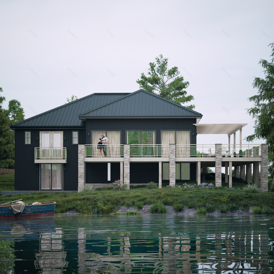 柯蒂斯湖景别墅丨美国俄亥俄丨31 Grados Arquitectura-14