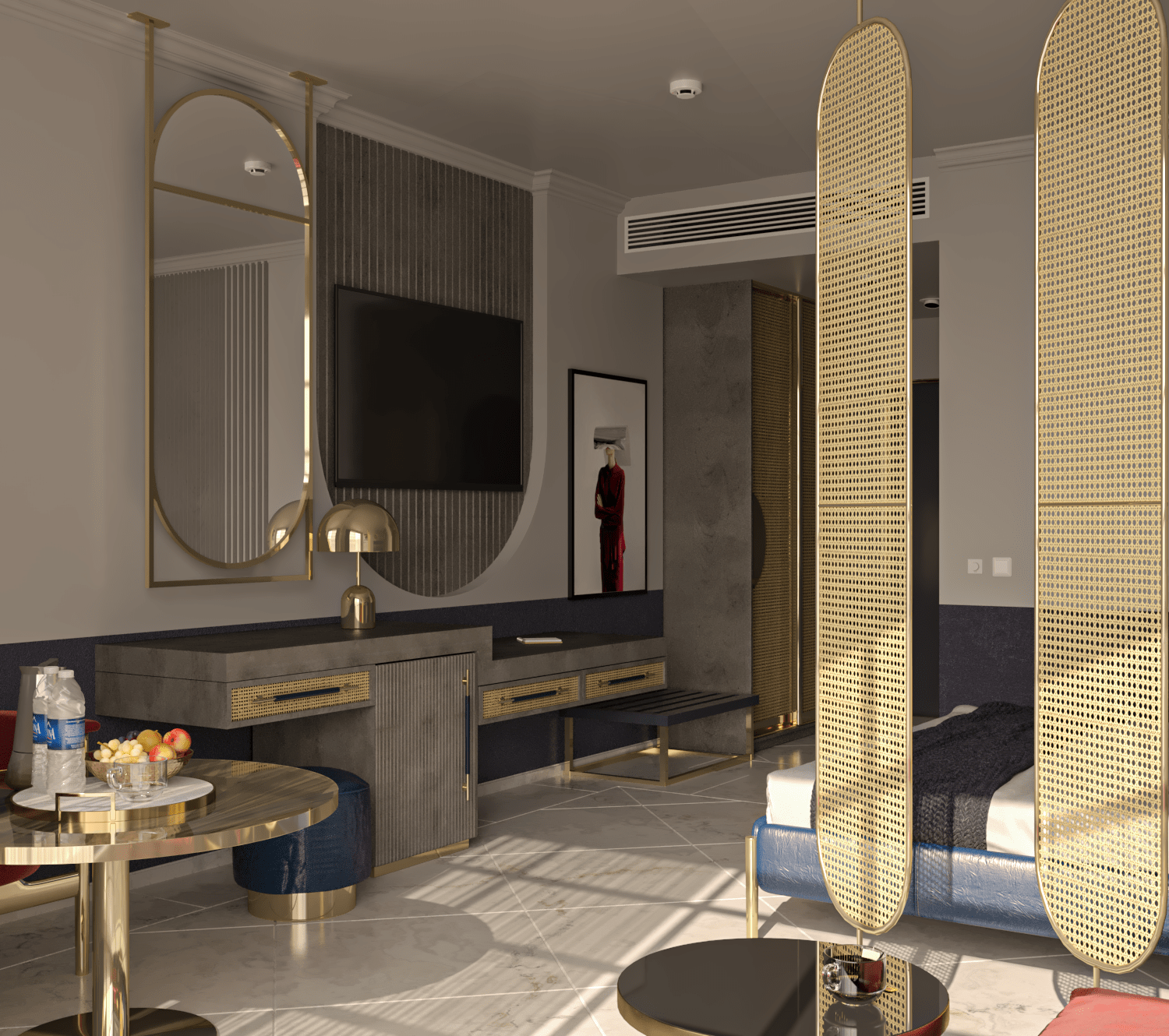 杜尔奈酒店的卧室-11