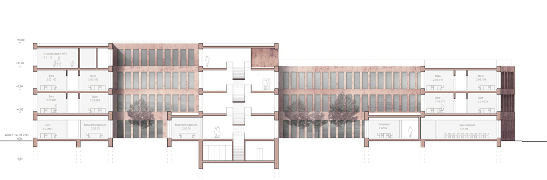 曼海姆大学新研究教学楼丨德国曼海姆丨Jan Kleihues与Johannes Kressner-15