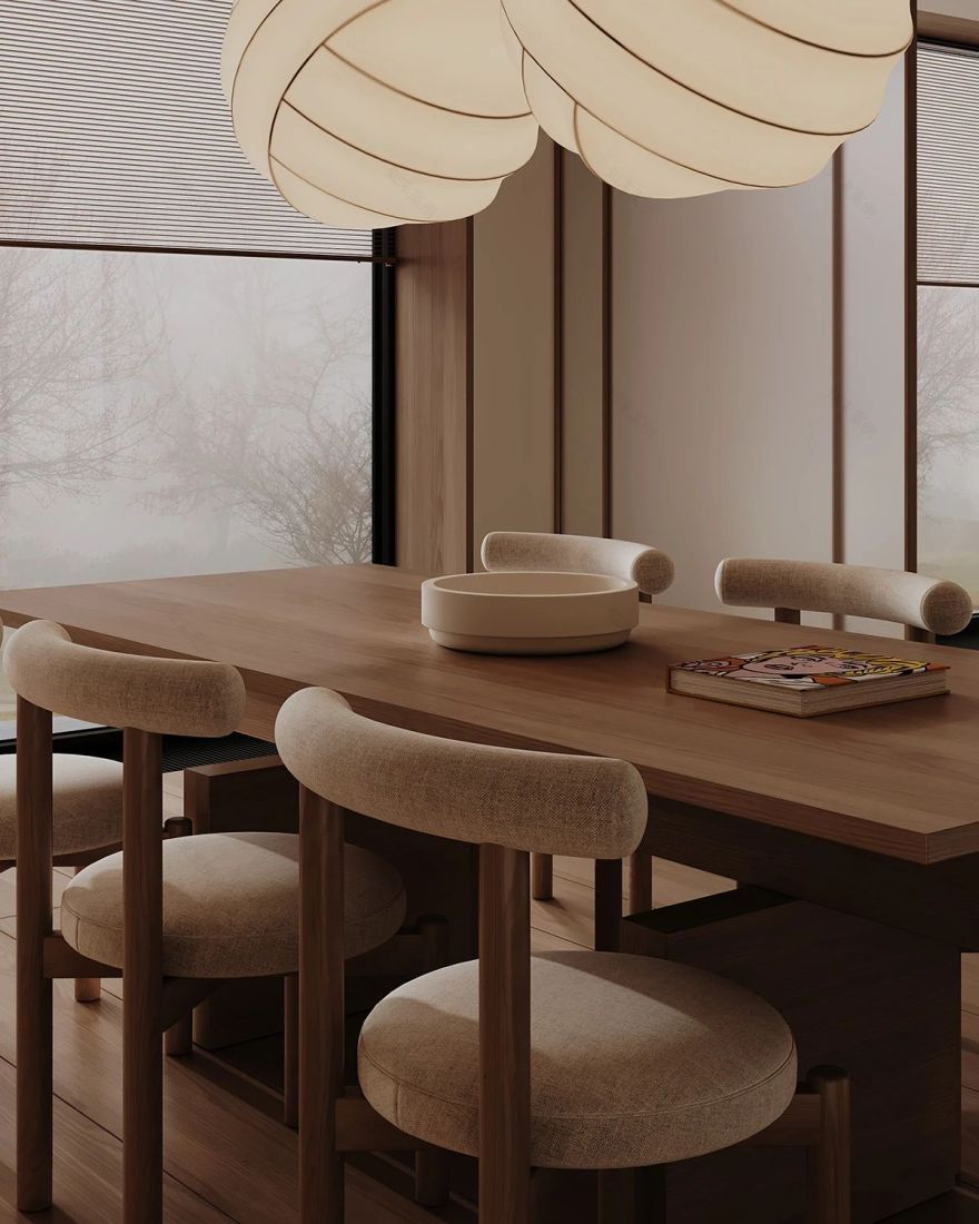 现代原木系奶油风的住宅丨中国-18