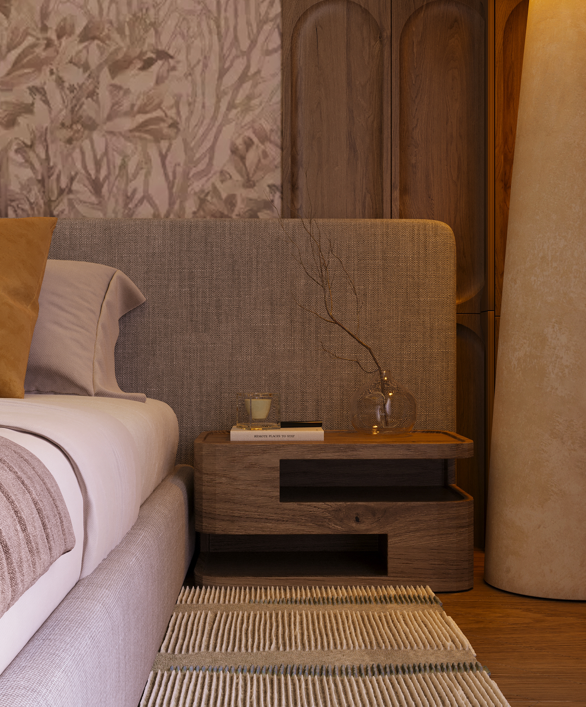 主卧室及浴室设计丨埃及丨MENNA ALLAH IBRAHIM-9