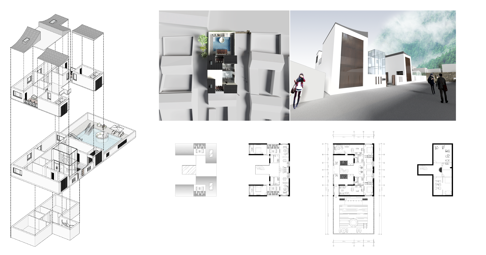 乡居民宿建筑空间一体设计-0