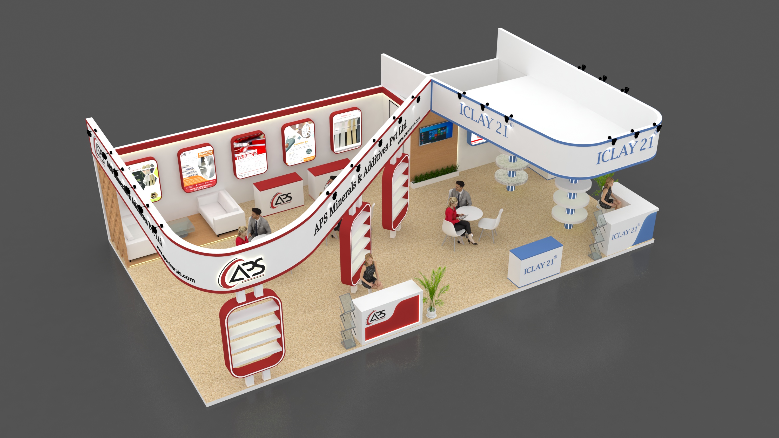 APS Minerals 3 Side Stall-8