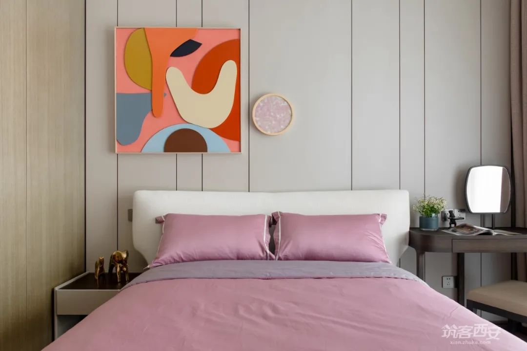 曲江玫瑰园·刘雅娟的大平层艺术装扮丨中国西安丨様家荟·御点软装设计中心-58