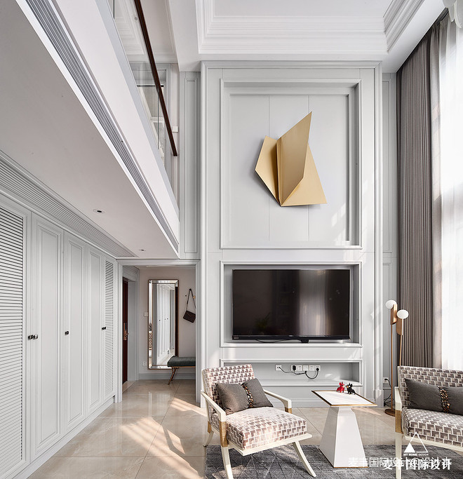 101万元复式200平米装修案例  美式轻奢 碧水豪园丨中国杭州丨麦丰AR原创国际 毛建松-34