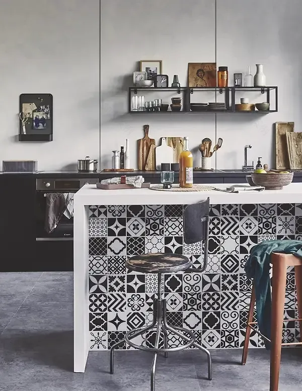 工业风格开放厨房与客厅设计-7