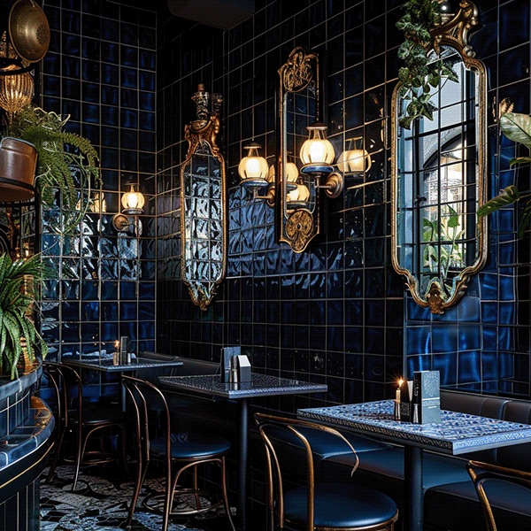 AI 生成意大利和法国美食室内设计-14