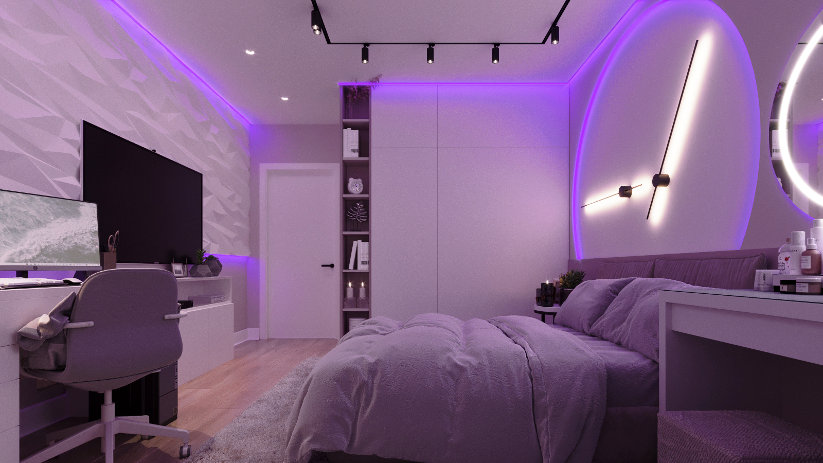 Interior design children's room for teenage girl-6