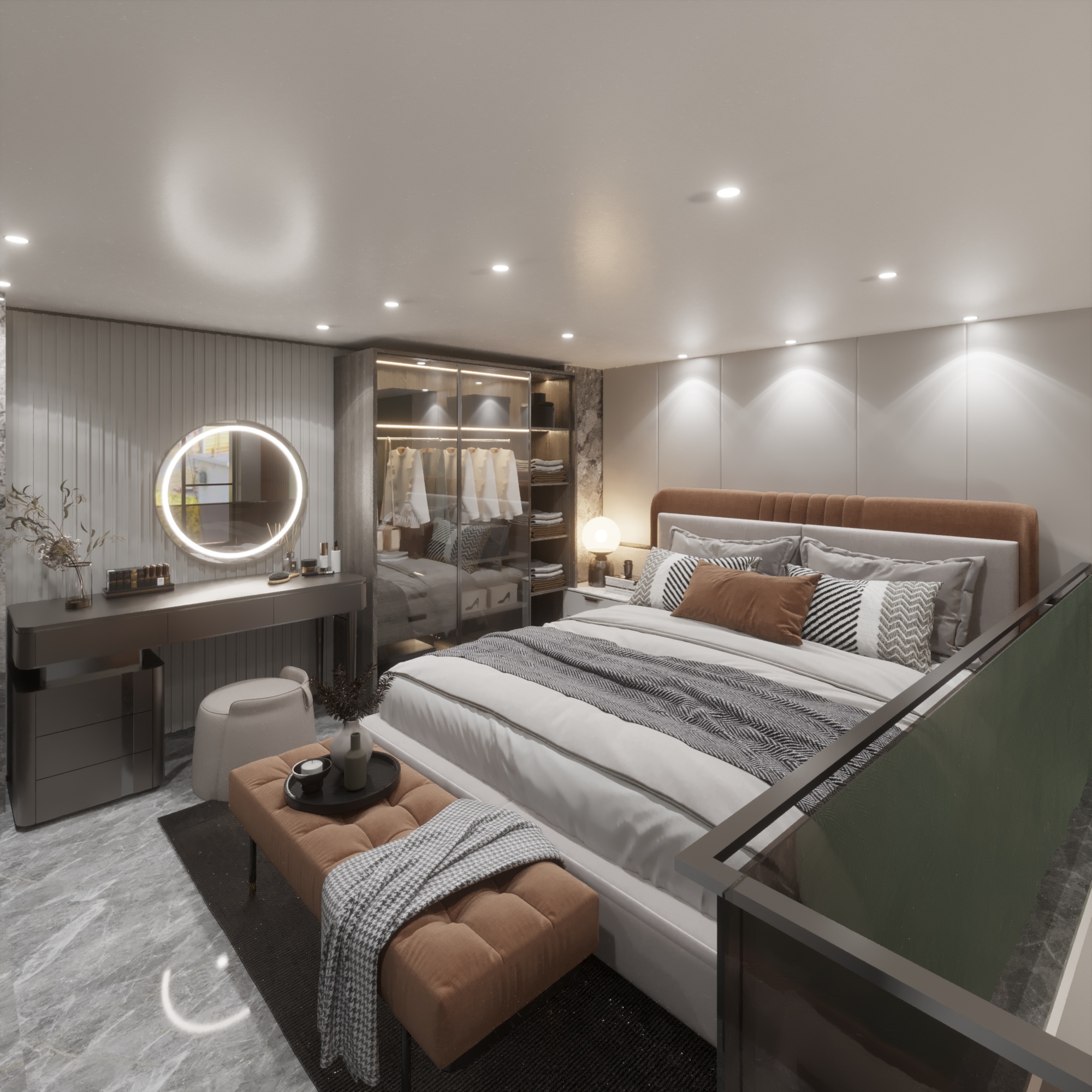 Home Interior Kitchen & Living & Bedroom & Bathroom-9