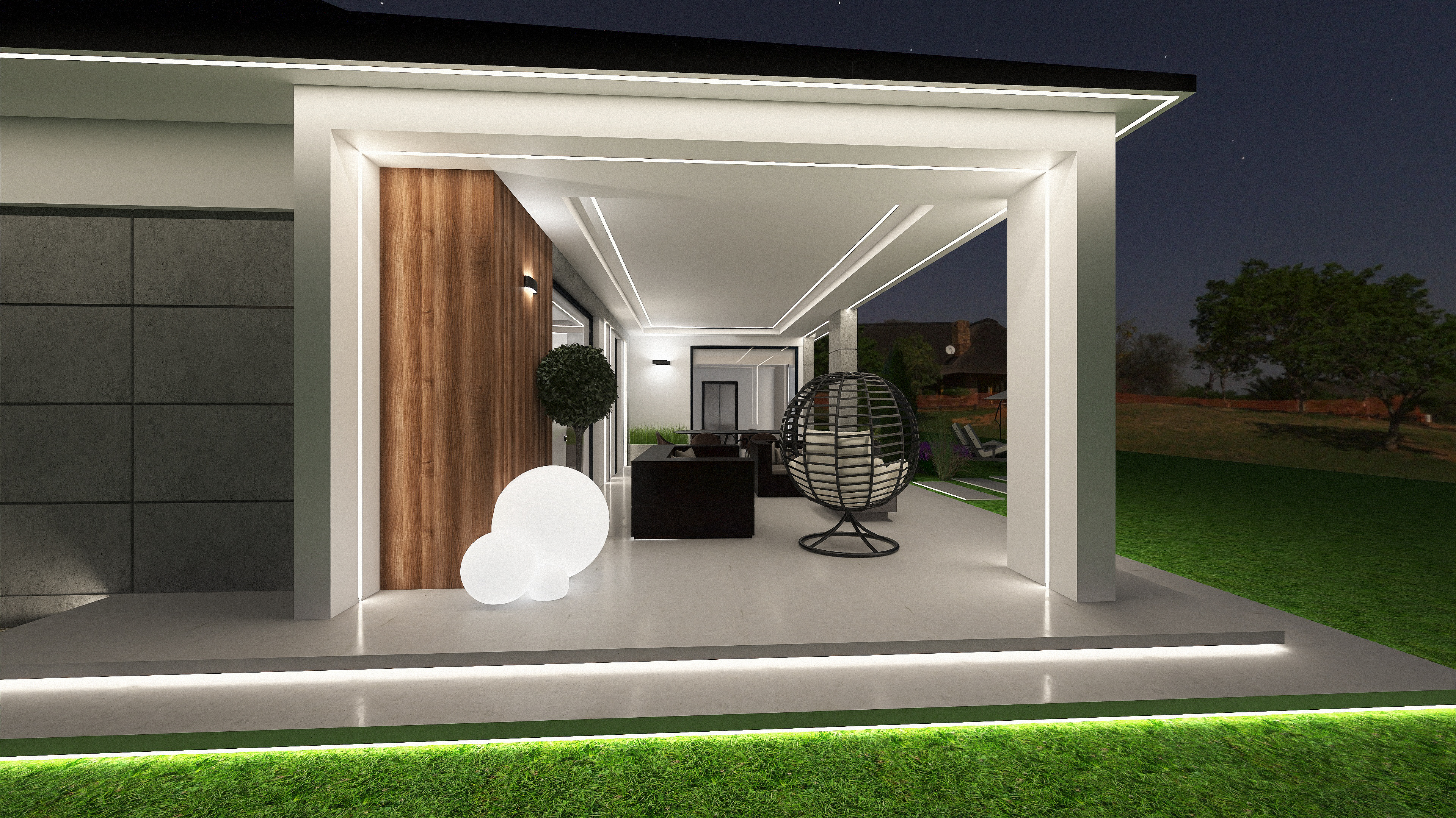 Hiacynt elewacja及露台照明设计-34