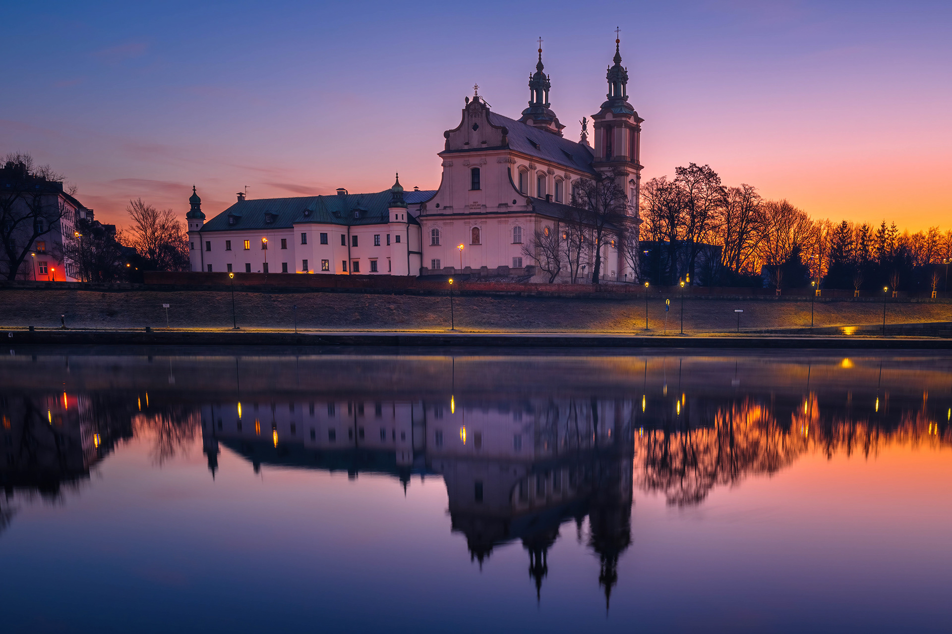 Different faces of the Church on Skałka in Krakow-2