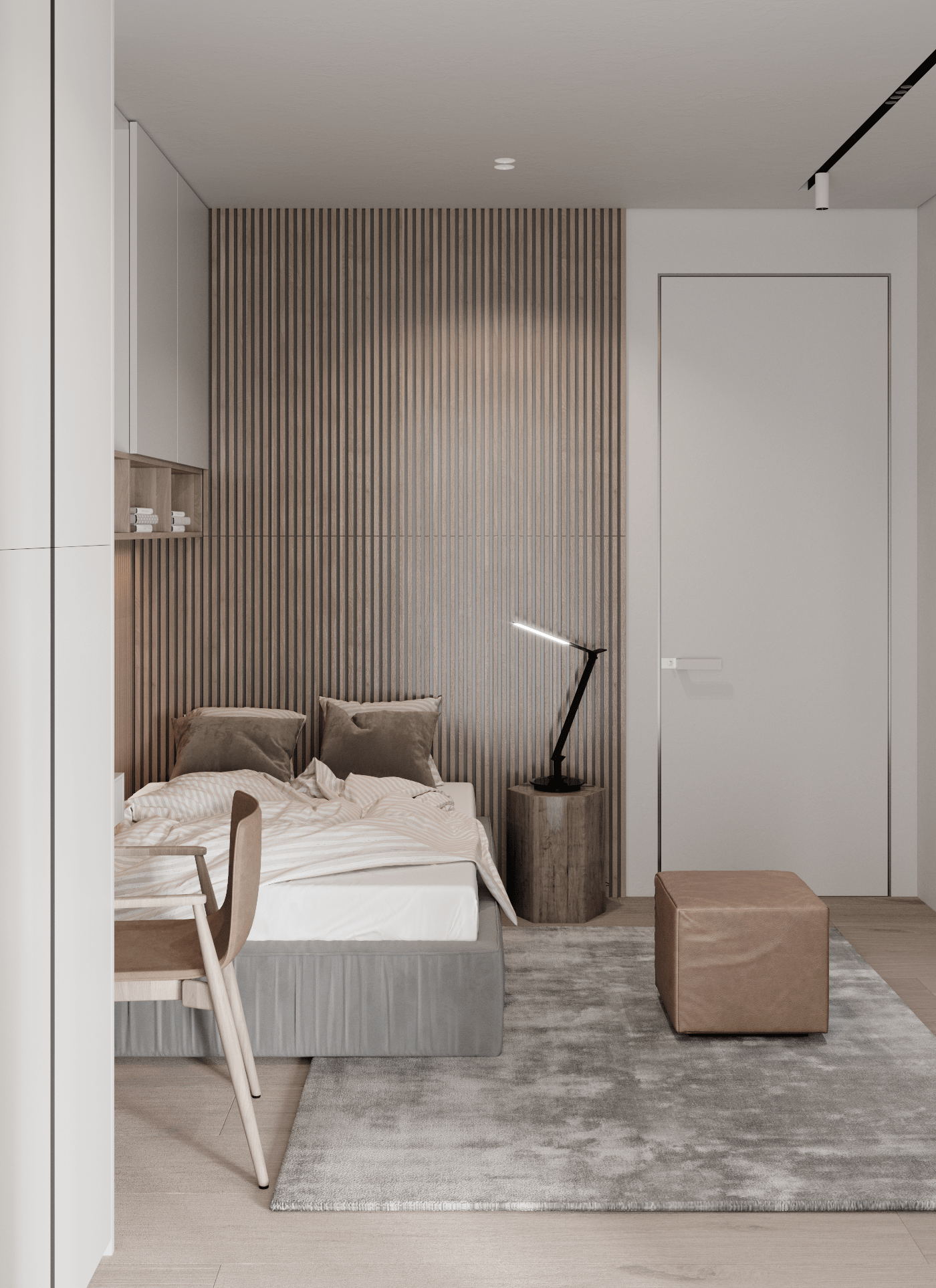 130㎡简约灰木风-11