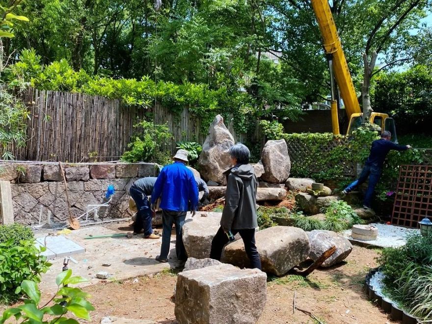 富春山居庭院改造 | 锦鲤鱼池的点睛之笔-14