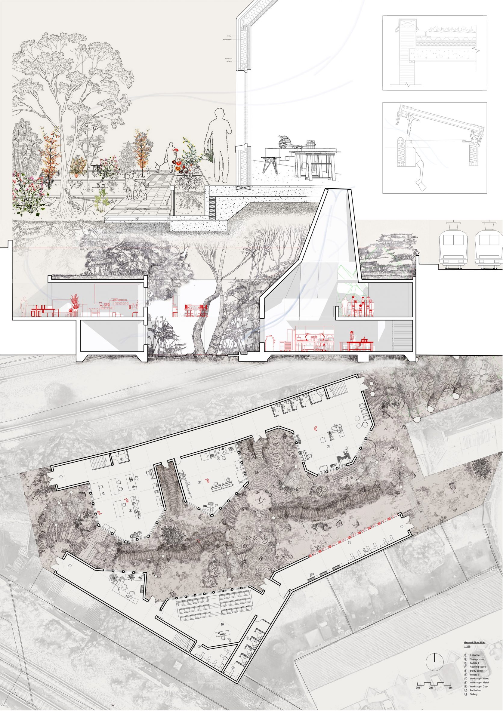 Ravensbourne 大学展示未来建筑设计 | 狗友好的避难所和社区农贸市场-36