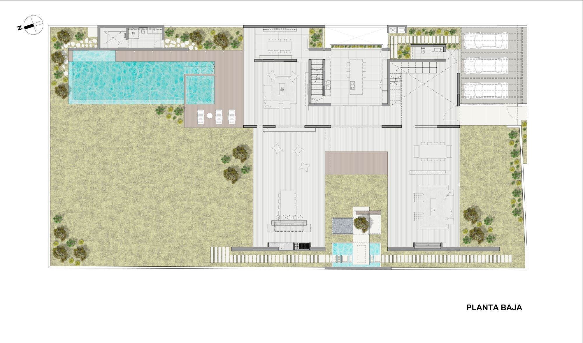绿意盎然的空间艺术—— La Planicie House II-75