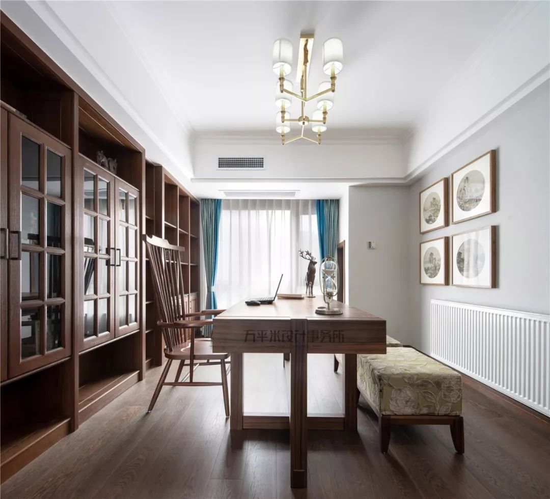 《远黛》 | 新中式风格,原木温暖,青蓝雅致,空间通透-65