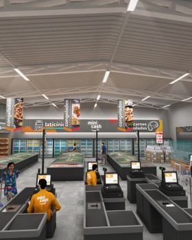 Mini Cash Supermarket - Signage/Comunicação Visual