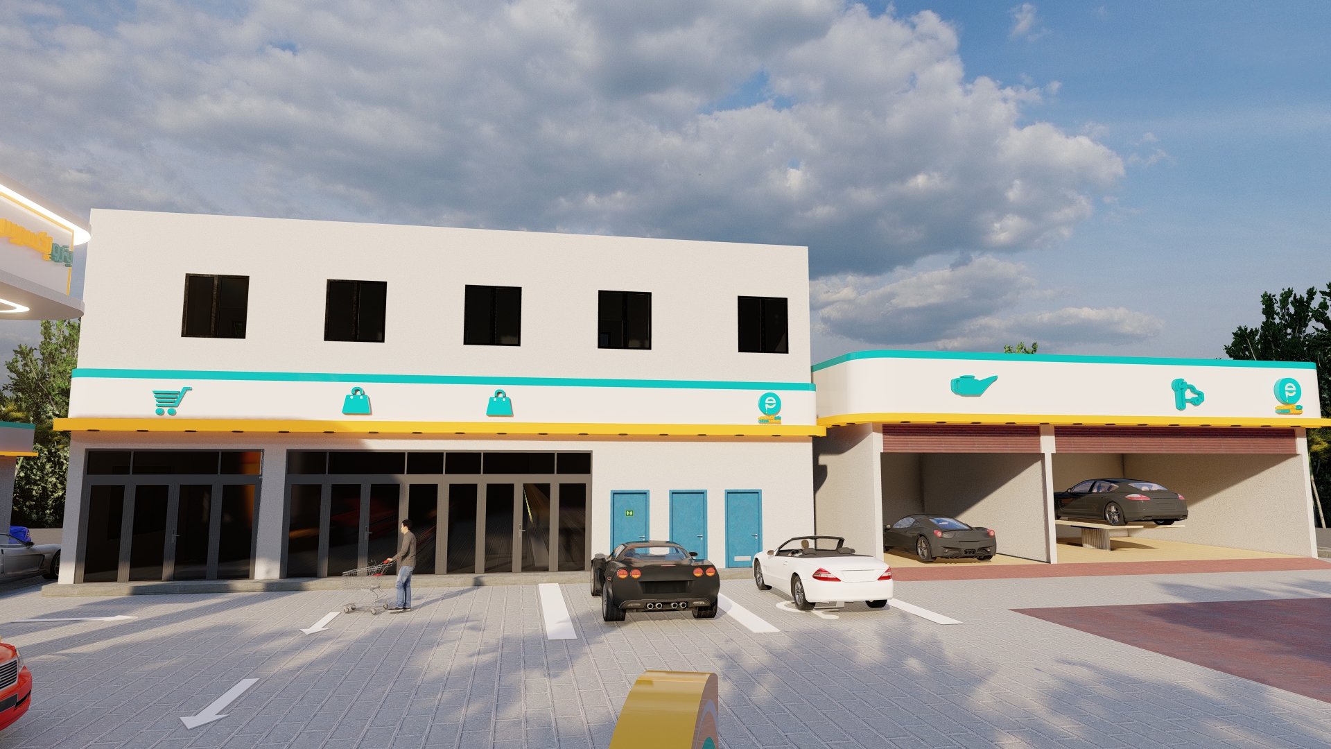 تصميم لمحطه وقود بترو اكسبريس بالسعودية-17