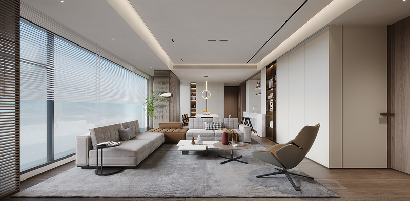 繁华都市中的宁静空间丨H 空间全案设计-12