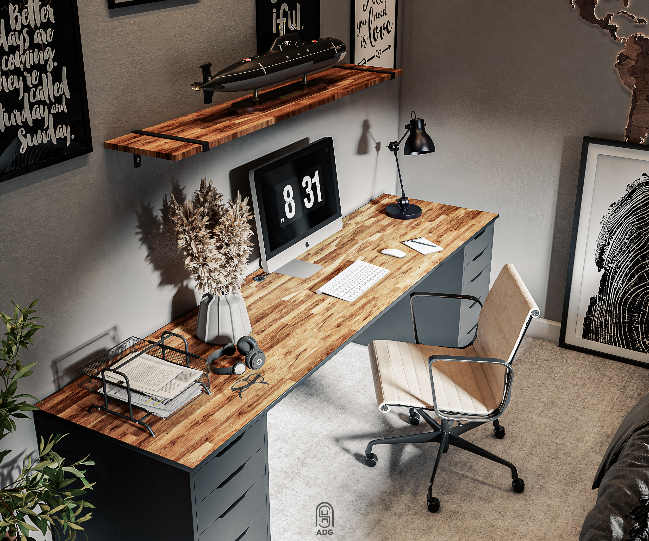 卧室带小工作区丨沙特阿拉伯吉达-6