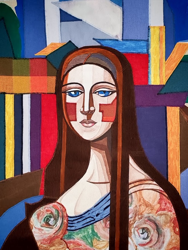 抽象立体主义风格挂毯-4