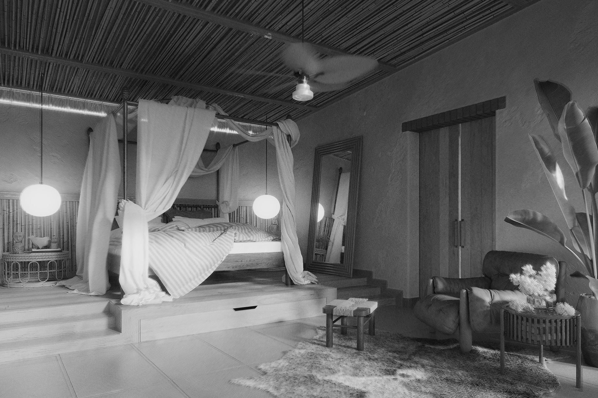 Tropical bedroom( Full CGI)-5