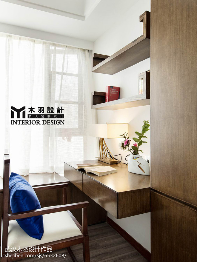 12万元三居95平米装修案例  【武汉木羽设计】忆古韵丨中国武汉-13