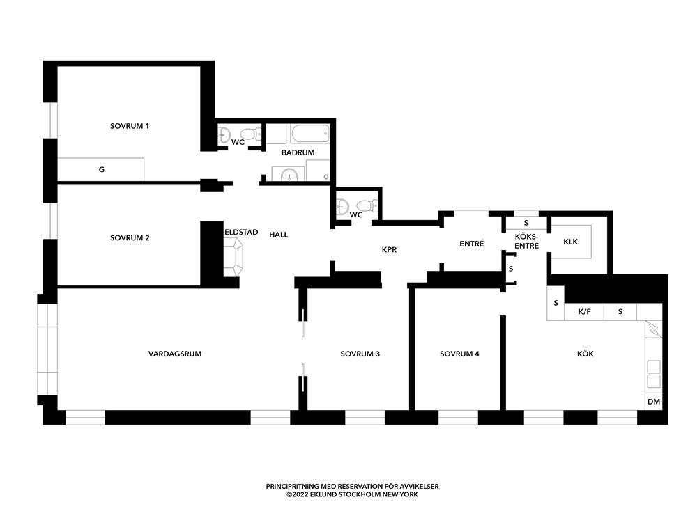 斯德哥尔摩独特公寓，法式落地窗设计惊艳-21