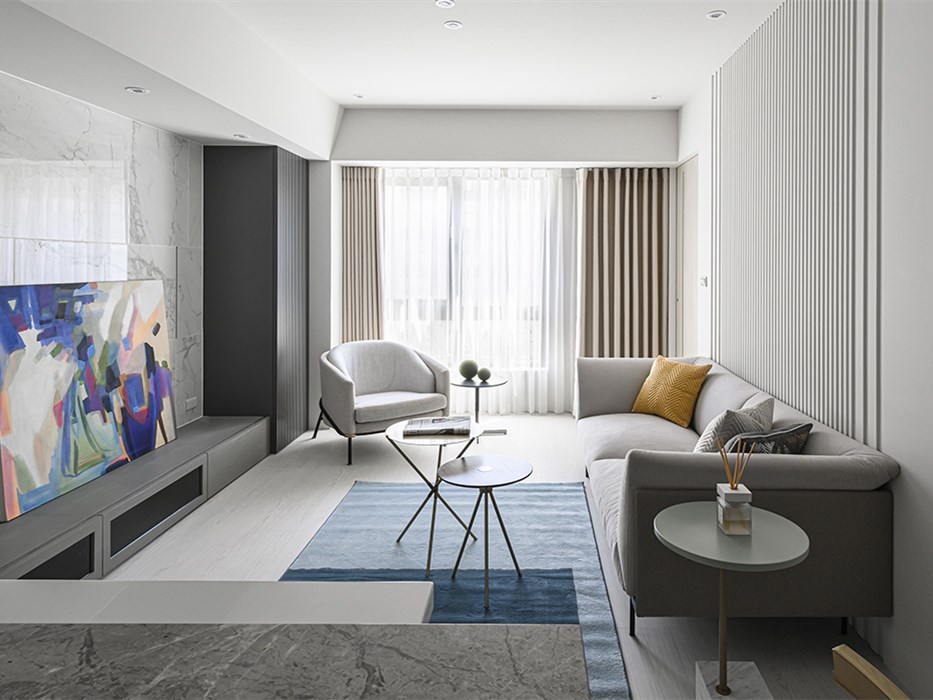 台北 58㎡简约轻奢公寓丨中国台北丨心墨设计-3