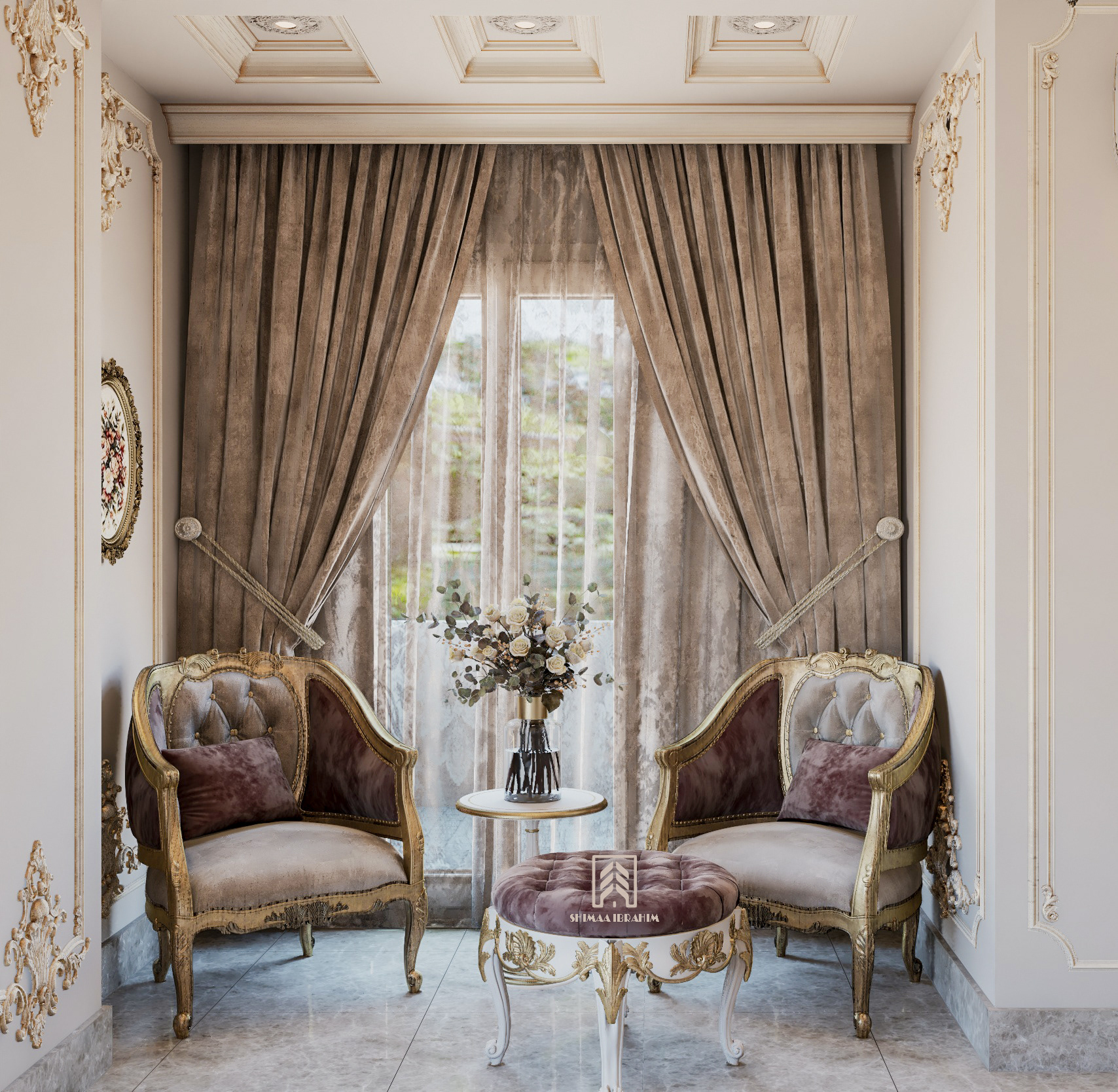 Classic Master Bedroom with dressing-8