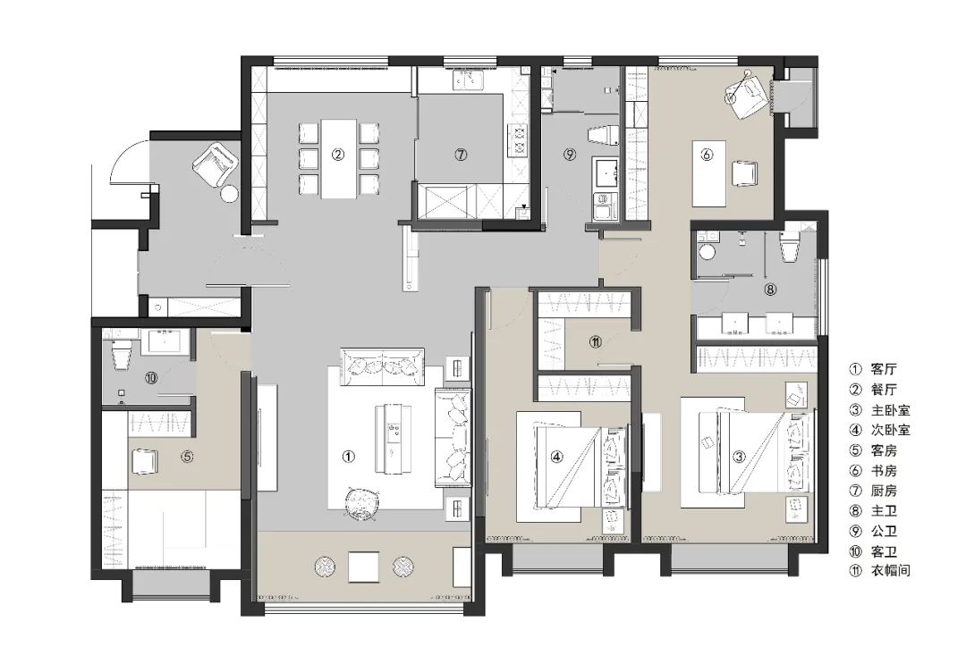 烟台万光·中华城样板间 | 融合之美,日月交替的宁静空间-41
