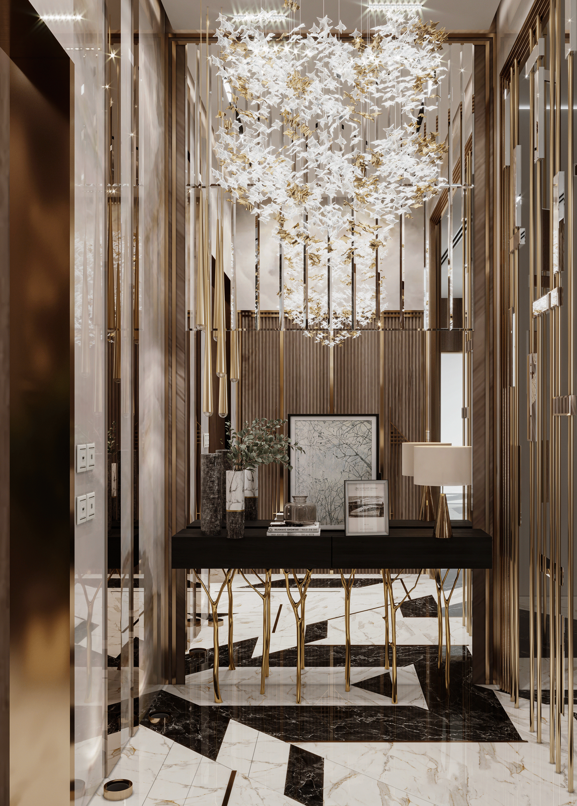 豪华洗手盆区设计丨沙特阿拉伯丨EVENTO designs-9