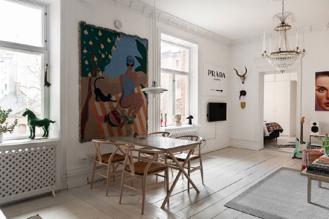 音乐家公寓的明亮装饰设计-6